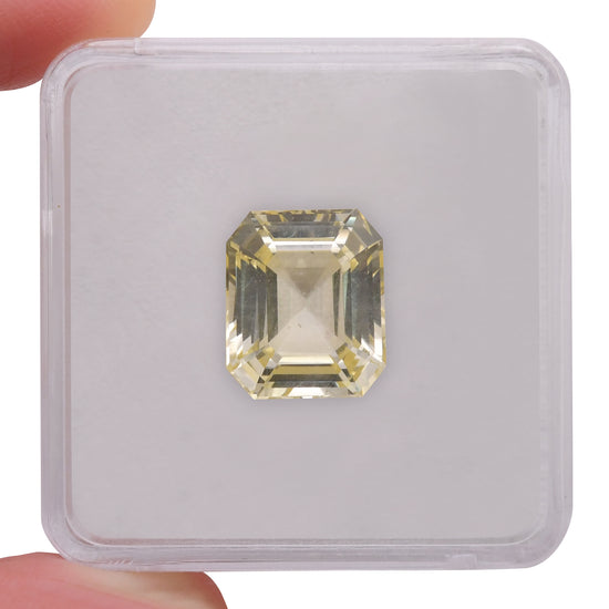 10.39 Carat Yellow SRI LANKAN Emerald Sapphire CD