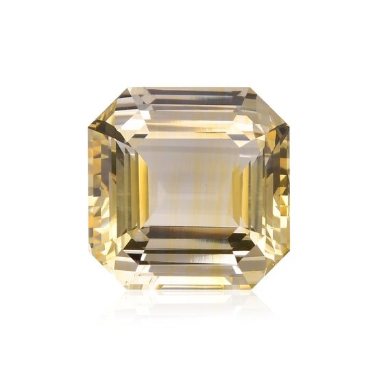 35.32 Carat Yellow SRI LANKAN Sq. Emerald Sapphire CD