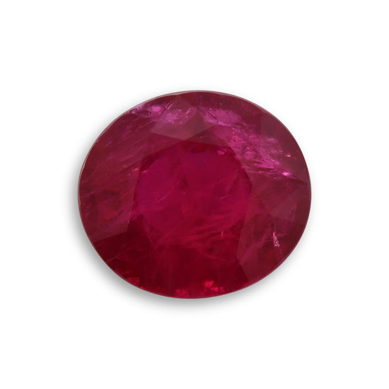 6.01 Carat Red MOZAMBIQUE Oval Ruby GRS