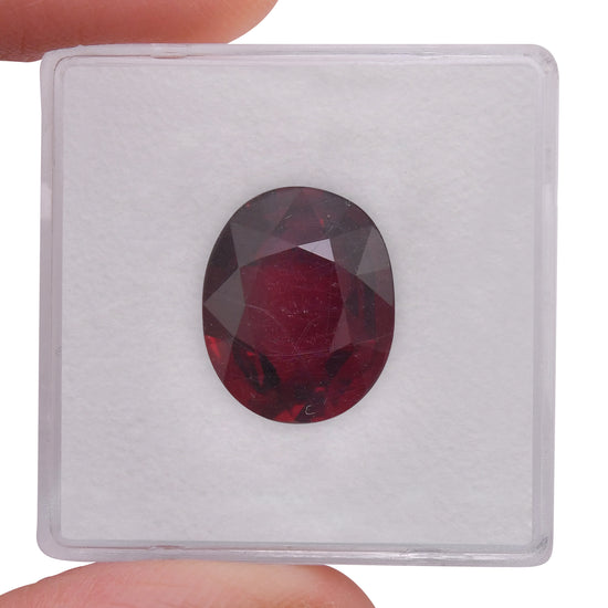 6.10 Carat Red MOZAMBIQUE Oval Ruby GRS