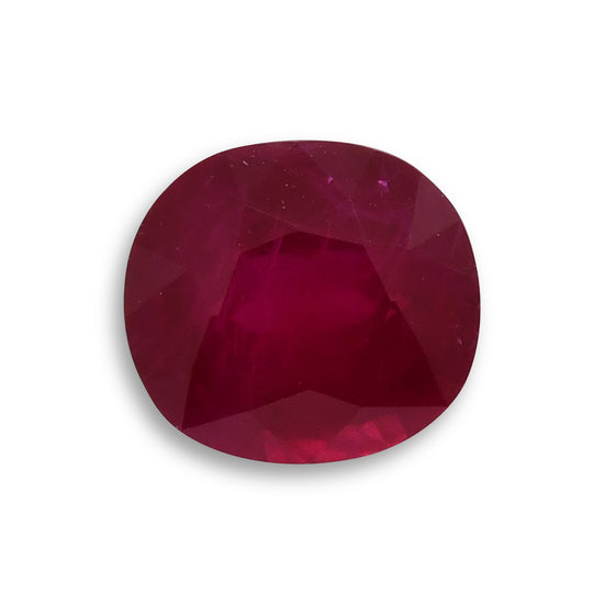 3.39 Carat Red BURMESE Cushion Ruby GRS