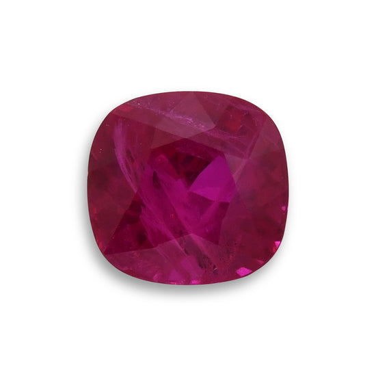 2.02 Carat Red BURMESE Cushion Ruby GRS