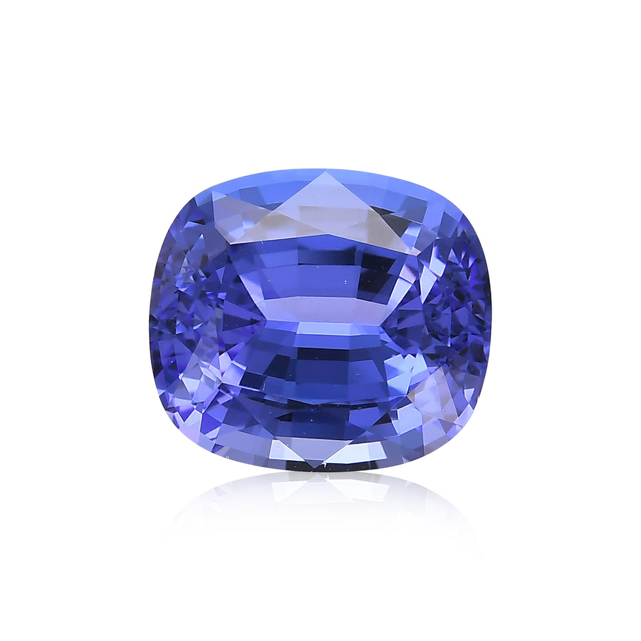 7,38 Karat blauer TANZANISCHER Kissenschliff-Tansanit
