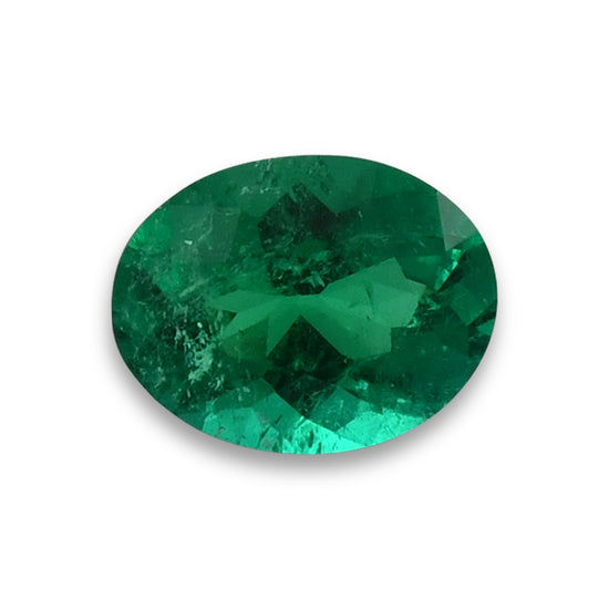 2.48 Carat Green COLOMBIAN Oval Emerald GRS