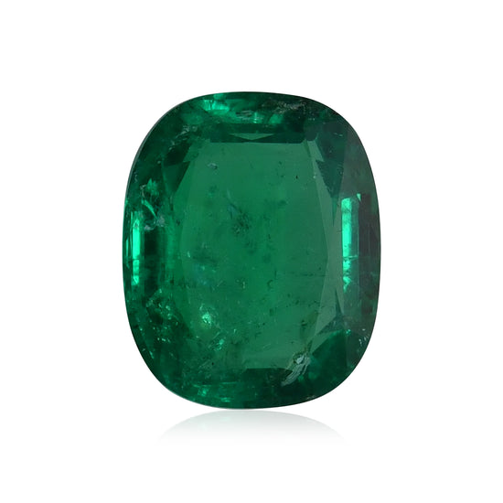 5.05 Karat Grüner KOLUMBIANISCHER Kissenschliff-Smaragd CD