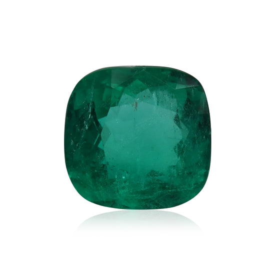 7,37 Karat Grüner KOLUMBIANISCHER Kissenschliff-Smaragd CD