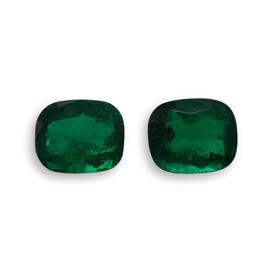 9.12 Carat Green COLOMBIAN Cushion Emerald GUBELIN