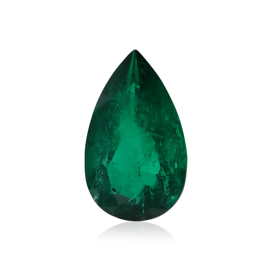 16.27 Karat grüner KOLUMBIANISCHER Birnen-Smaragd CD