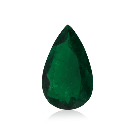 20.06 Karat Grüner KOLUMBIANISCHER Tropfen-Smaragd GUBELIN