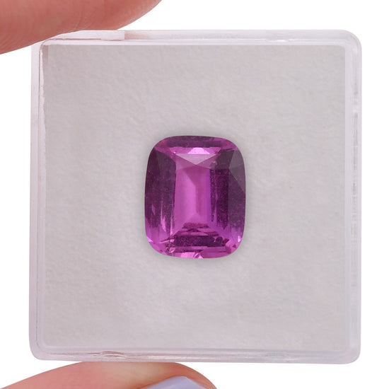 3.54 Carat Pink MADAGASCAR Cushion Sapphire CD