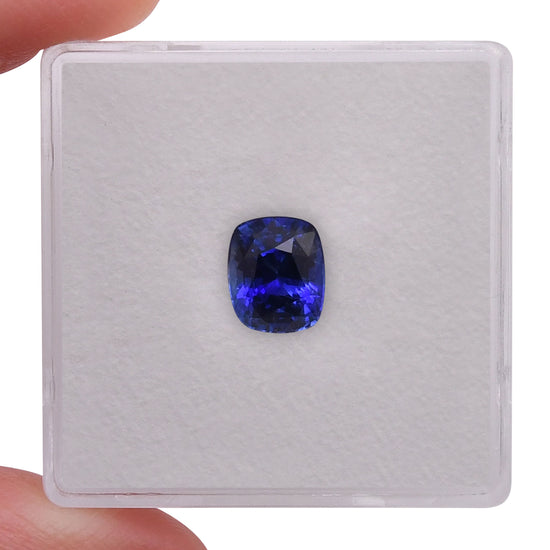 1.66 Carat Blue SRI LANKAN Cushion Sapphire