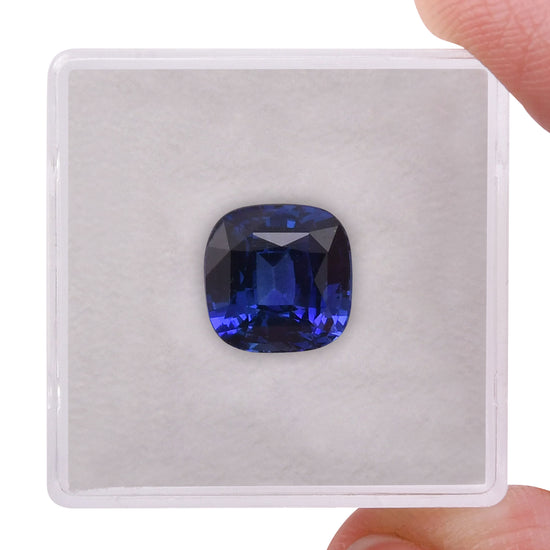 4.49 Carat Blue SRI LANKAN Cushion Sapphire