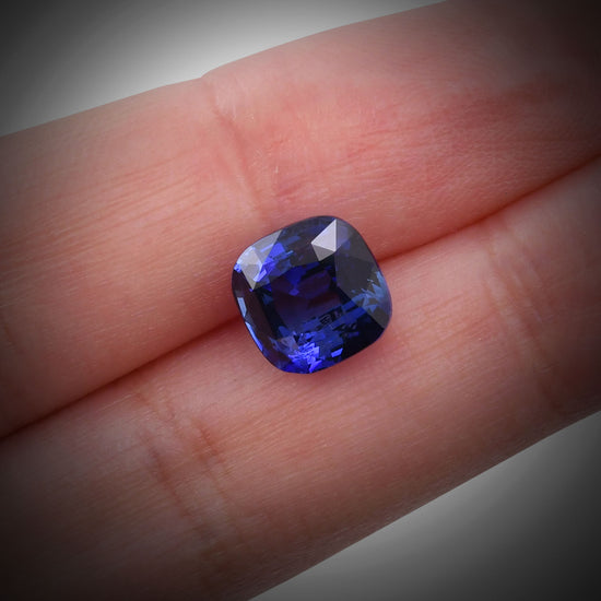 4.49 Carat Blue SRI LANKAN Cushion Sapphire
