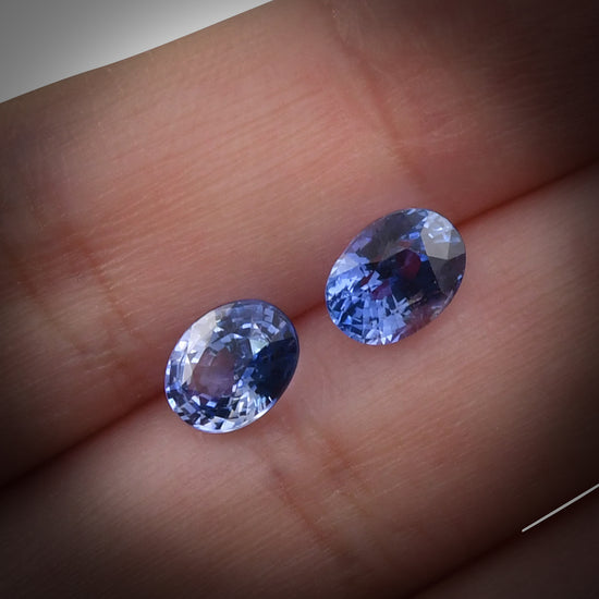 4.00 Carat Blue  Oval Sapphire
