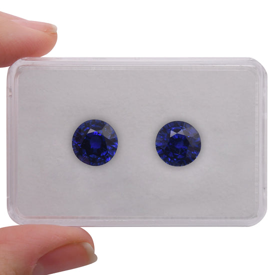 11.98 Carat Blue SRI LANKAN Round Sapphire CD
