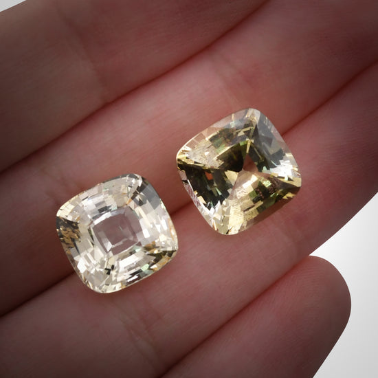 22.16 Carat Yellow  Cushion Sapphire GIA