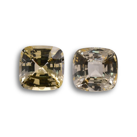22.16 Carat Yellow  Cushion Sapphire GIA