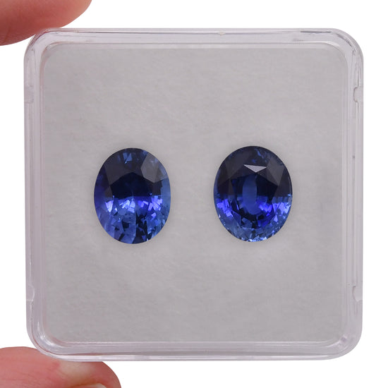 8.76 Carat Blue SRI LANKAN Oval Sapphire GRS