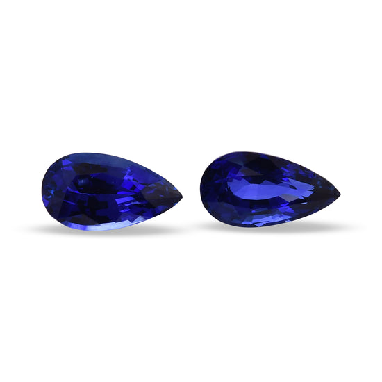 16.17 Carat Blue MADAGASCAR Pear Sapphire GRS