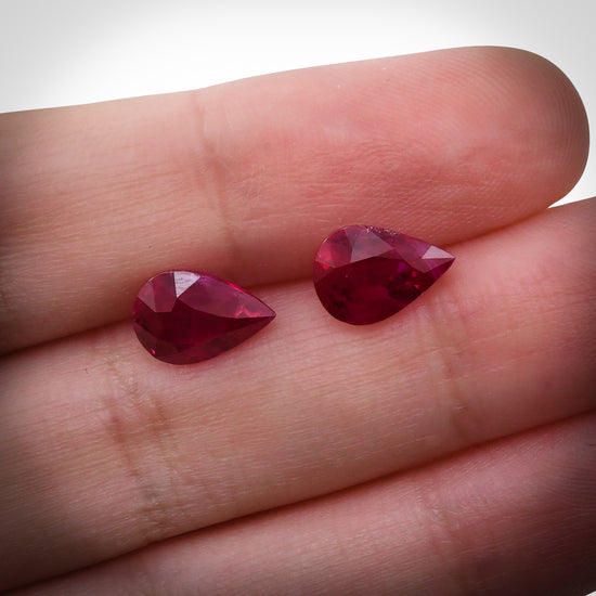 6.50 Carat Red BURMESE Pear Ruby GRS
