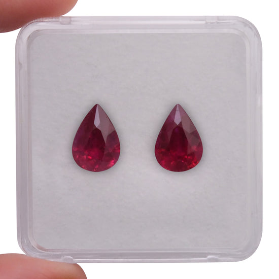 6.50 Carat Red BURMESE Pear Ruby GRS