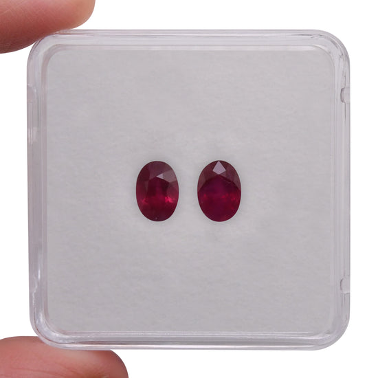 2.09 Carat Red  Oval Ruby