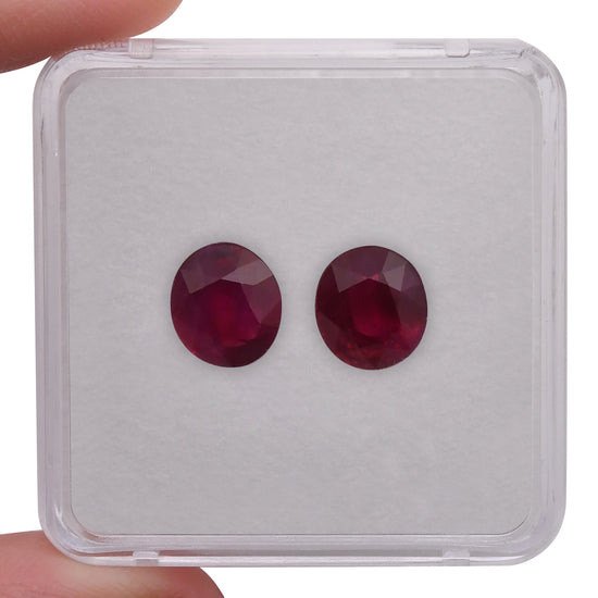 6.18 Carat Red BURMESE Oval Ruby CD