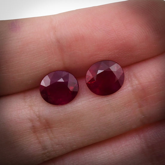 6.18 Carat Red BURMESE Oval Ruby CD