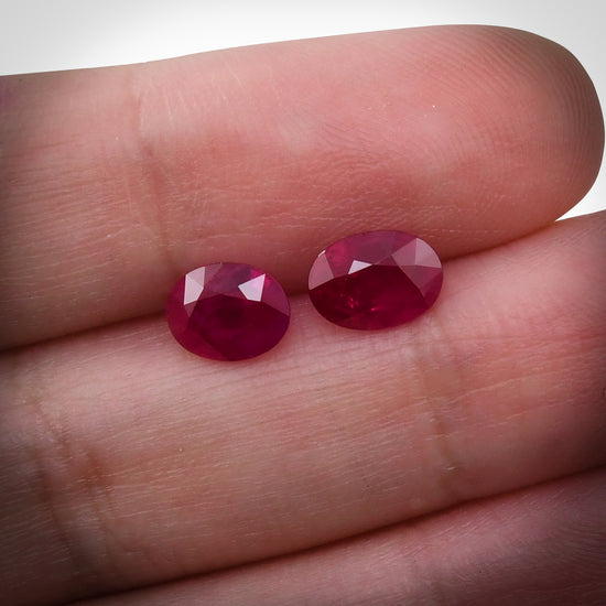 3.23 Carat Red  Oval Ruby