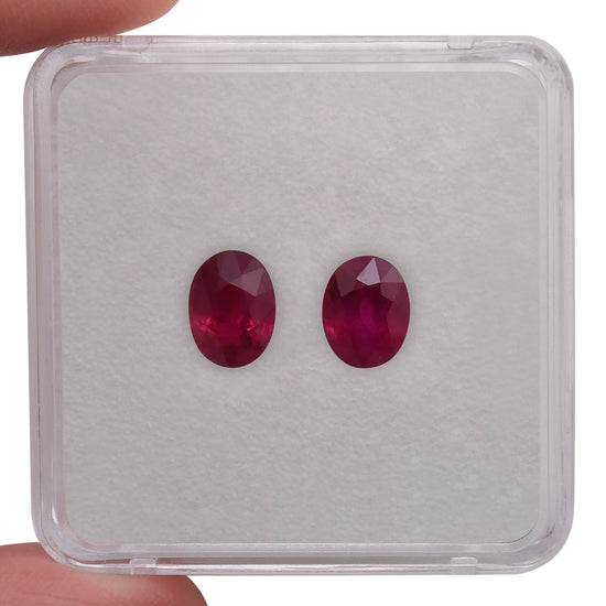 3.23 Carat Red  Oval Ruby