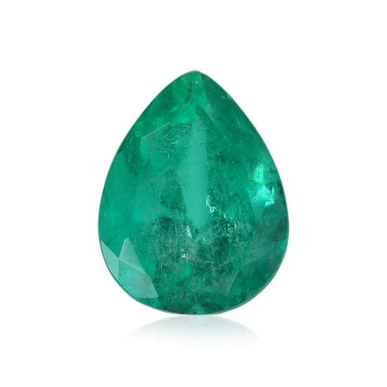 11,92 Karat grüner KOLUMBIANISCHER Birnen-Smaragd