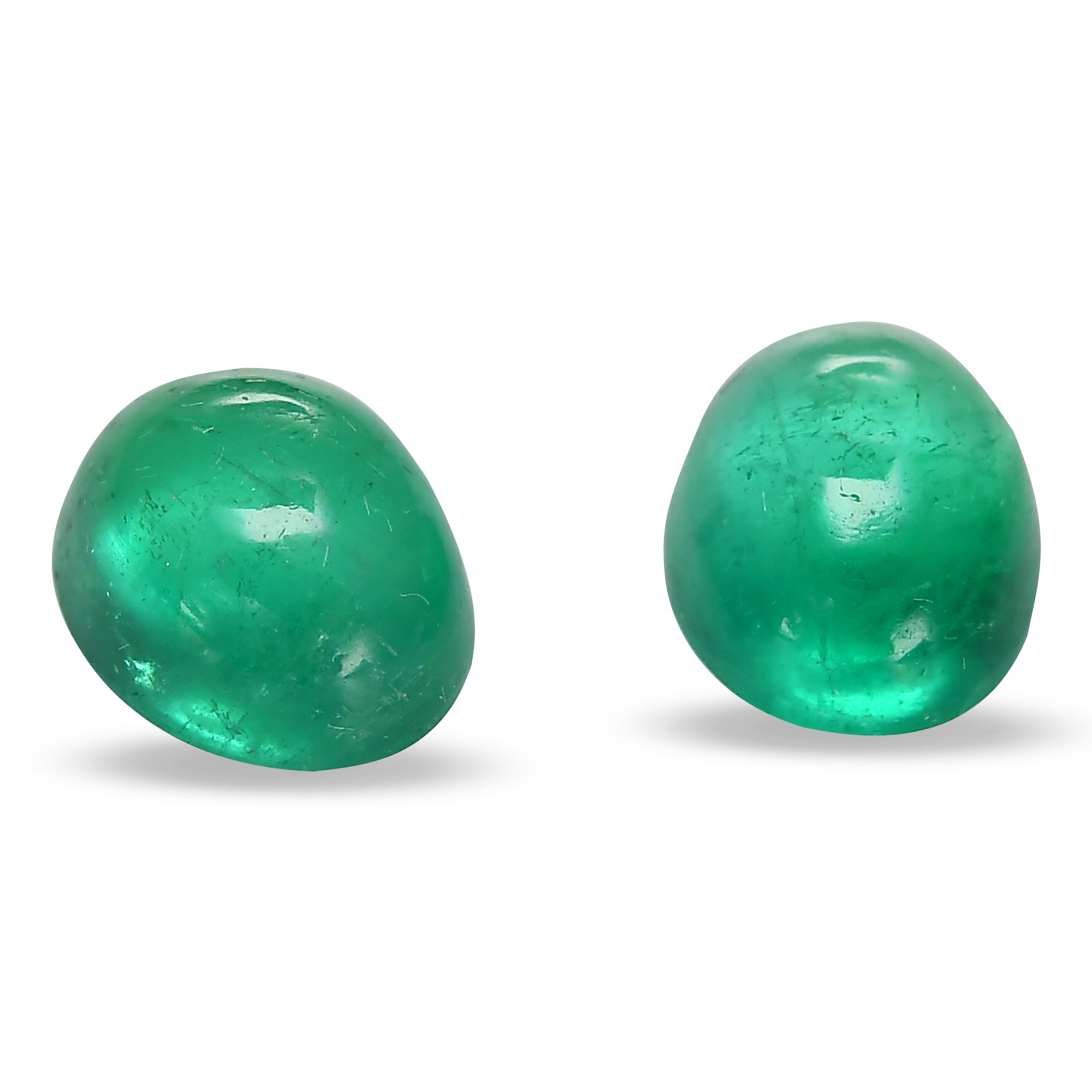 4.30 Carat Green COLOMBIAN Cabochon Emerald | LEIBISH