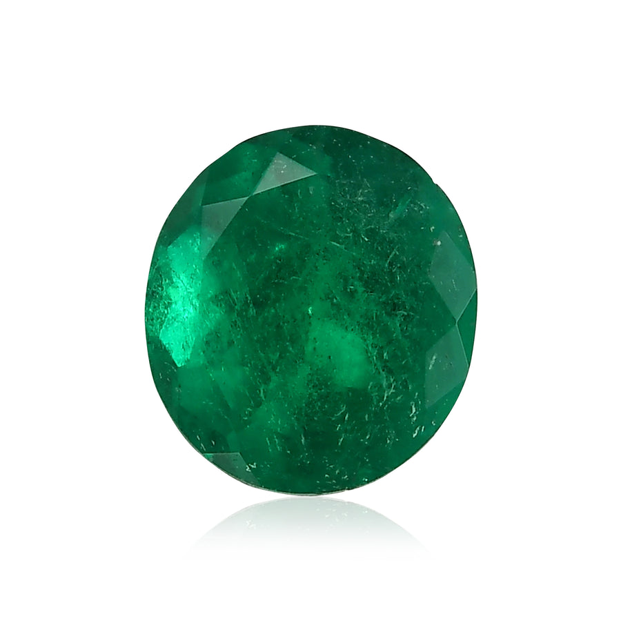 2.00 Carat Green COLOMBIAN Oval Emerald