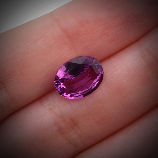 3.98 Carat Pink MADAGASCAR Oval Sapphire CD