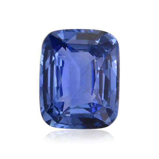 2,08 Karat blauer Kissensaphir