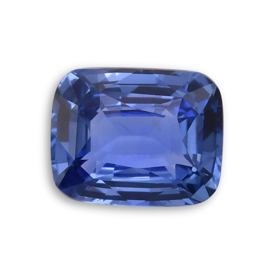 2,08 Karat blauer Kissensaphir