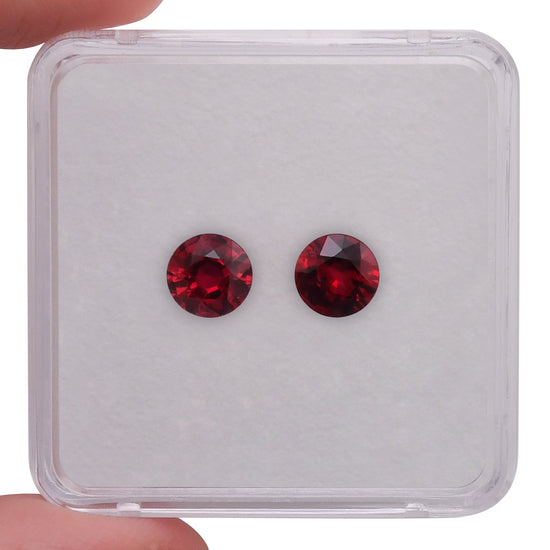 2.27 Carat Red  Round Ruby
