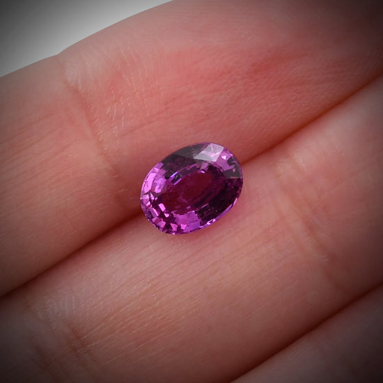 2.08 Carat Pink  Oval Sapphire