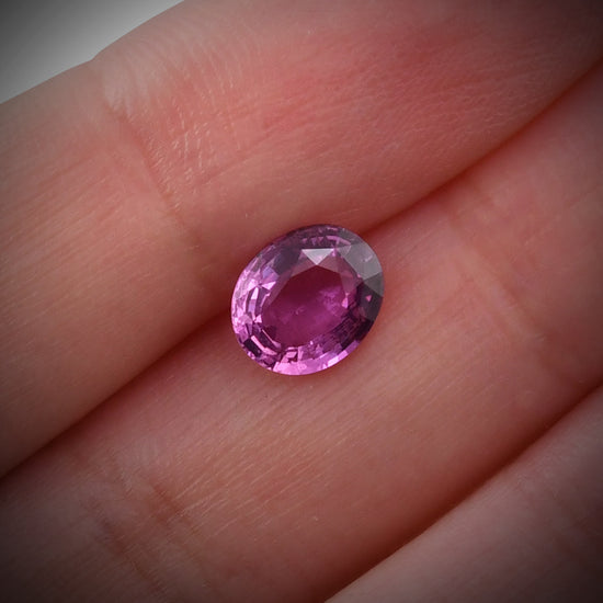1.97 Carat Pink  Oval Sapphire