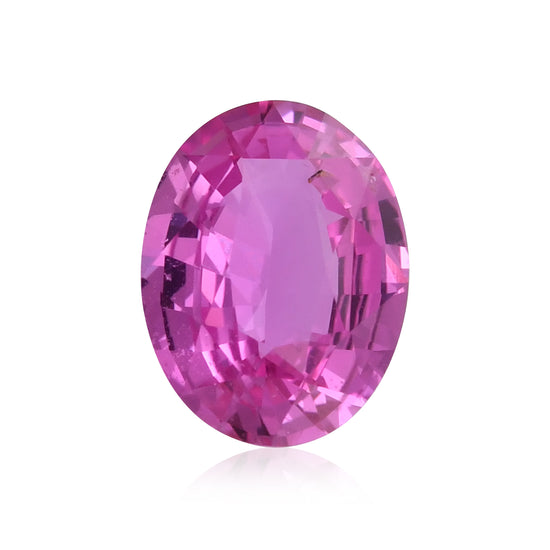2,51 Karat rosa ovaler Saphir