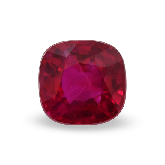 1.07 Carat Red BURMESE Cushion Ruby GRS
