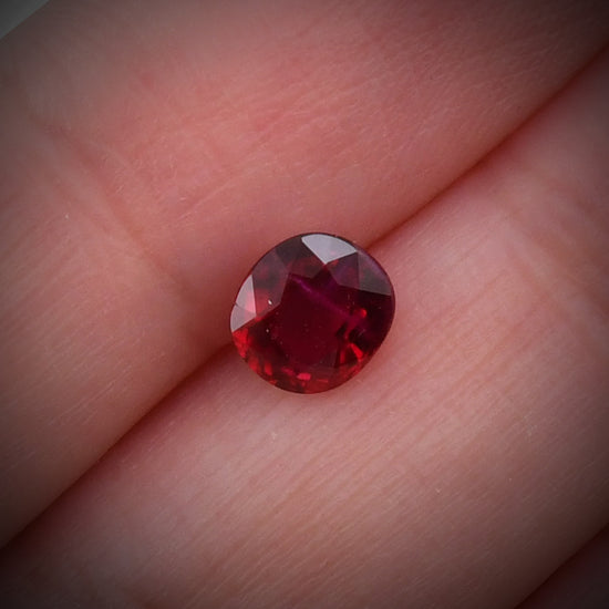 1.27 Carat Red  Cushion Ruby