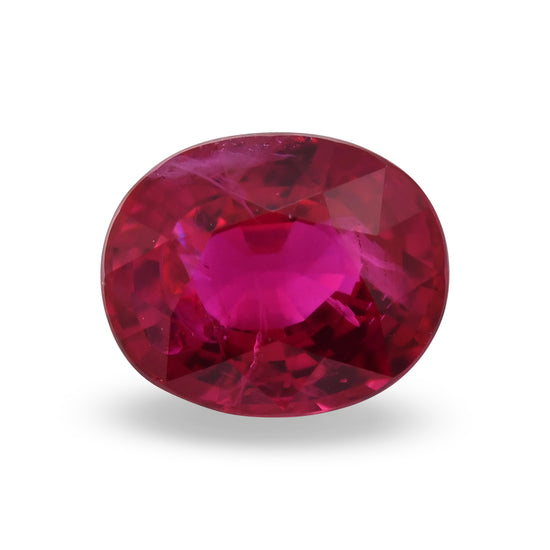 1.06 Carat Red BURMESE Oval Ruby GRS