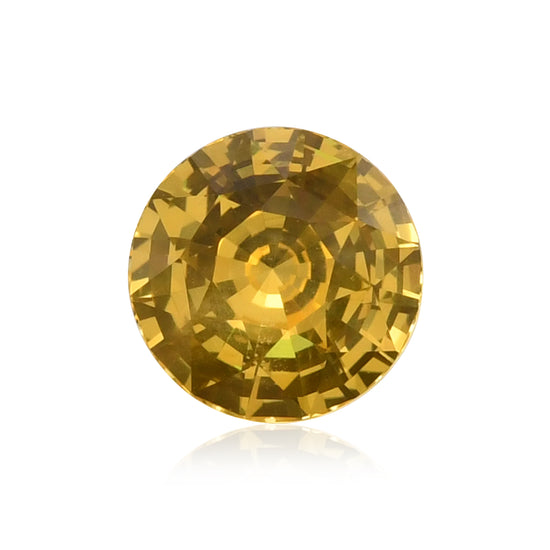 3.54 Carat Yellow SRI LANKAN Round Sapphire CD