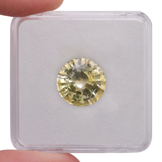 11.09 Carat Yellow SRI LANKAN Round Sapphire CD