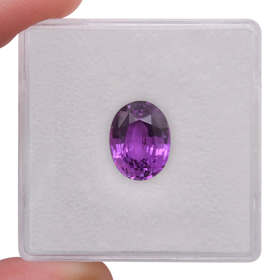 2.40 Carat Purple  Oval Sapphire