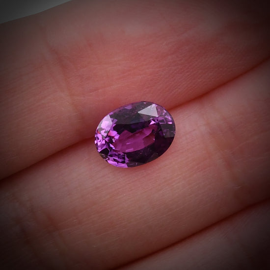 2.40 Carat Purple  Oval Sapphire