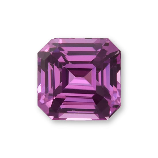 2.10 Carat Pink  Sq. Emerald Sapphire
