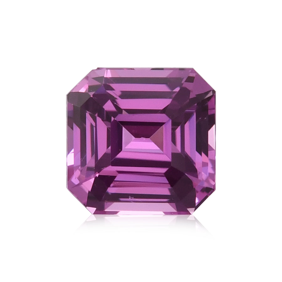 2.10 Carat Pink  Sq. Emerald Sapphire
