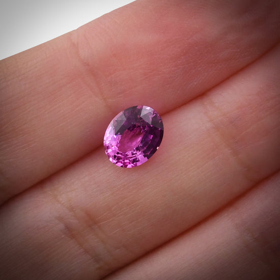 2.03 Carat Pink  Oval Sapphire
